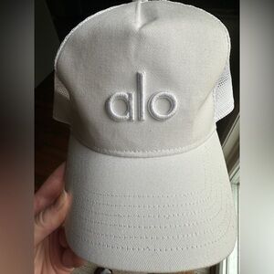 Alo District White trucker hat